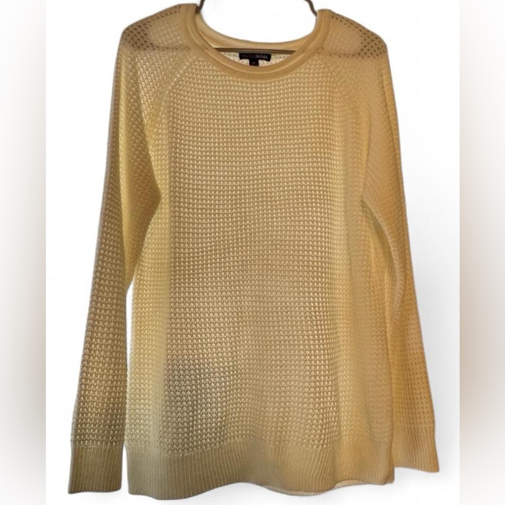 Fashion Nova Ivory Waffle Sweater - 2X